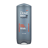 Dove Men + Care body and face wash, deep clean, purifying grains Full-Size Picture